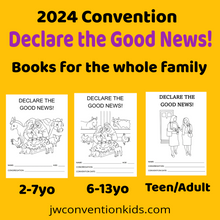 Load image into Gallery viewer, 6-13yo Declare the Good News 2024 JW Convention Activity Book PDF
