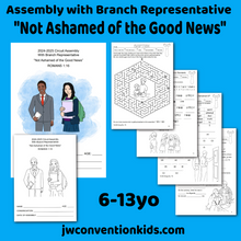 Load image into Gallery viewer, 6-13yo Double Set JW Assembly Activity Books PDF digital download