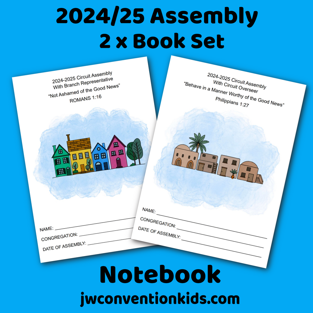 Notebook Double Set for JW Assemblies 2024/25 digital download