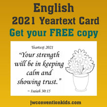 Load image into Gallery viewer, FREE English 2021 Year Text Card
