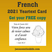Load image into Gallery viewer, FREE French 2021 Year Text Card