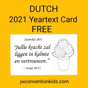 DUTCH 2021 Text Card Nederlands