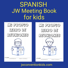 Load image into Gallery viewer, SPANISH Kids My Own Meeting Book PDF