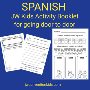 Spanish JW Kids Activity Booklet for door to door work