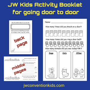 JW Kids Activity Booklet for door to door work