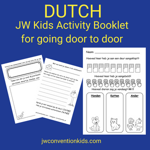 Dutch JW Kids Activity Booklet for door to door work
